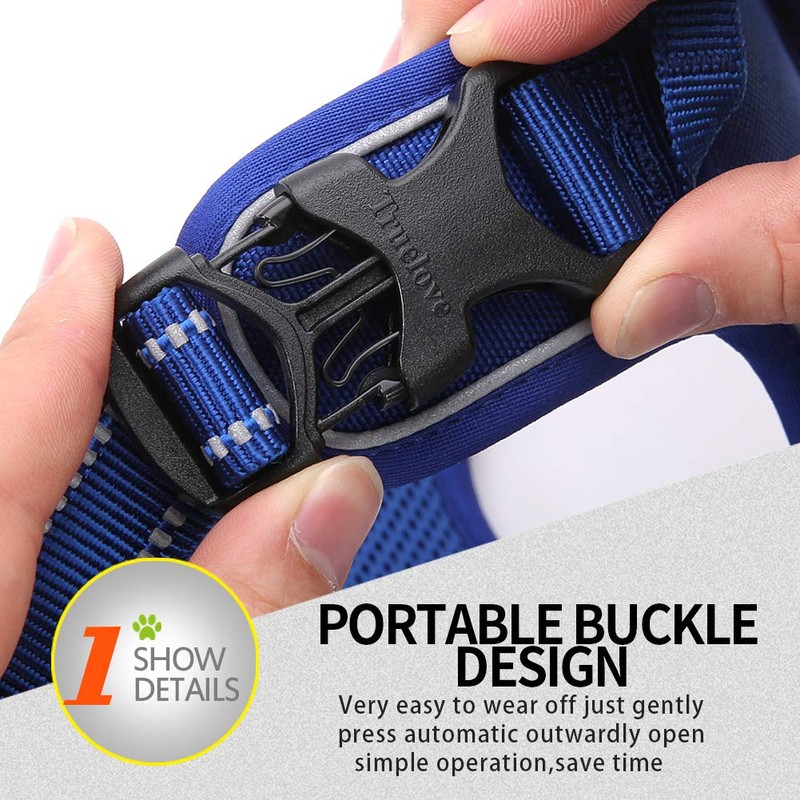 MOKCCI Truelove Soft Front Dog Harness .Reflective No Pull Harness