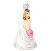 Old World Christmas Glass Blown Ornament Bride-Brunette (10226)
