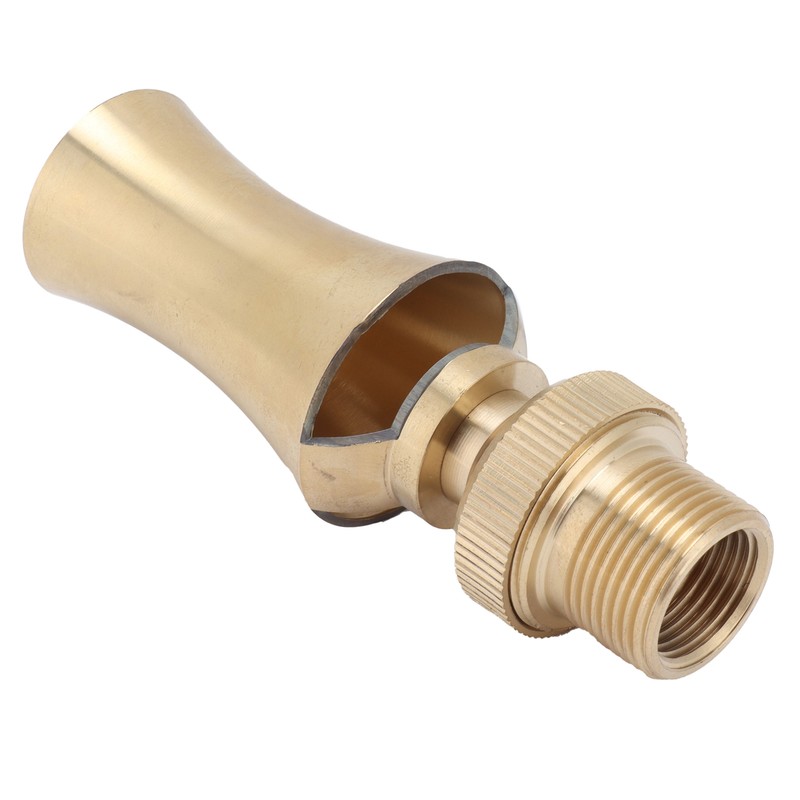Brass Ice Tower Cedar Water Fountain Nozzle Spray Head Adjustable