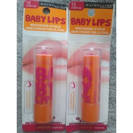 Maybelline New York 2 Maybelline Baby Lips Moisturizing Lip Balm 15 Cherry Me Shea butter