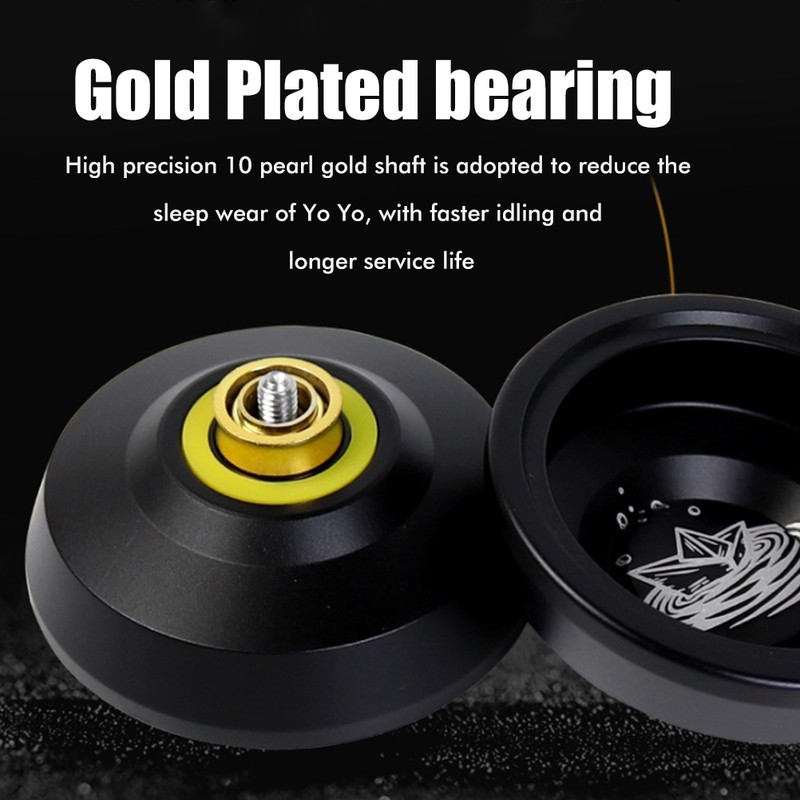 Yoyo Ball Aluminium Aloy Yo Yo with Additional Strings Ideal