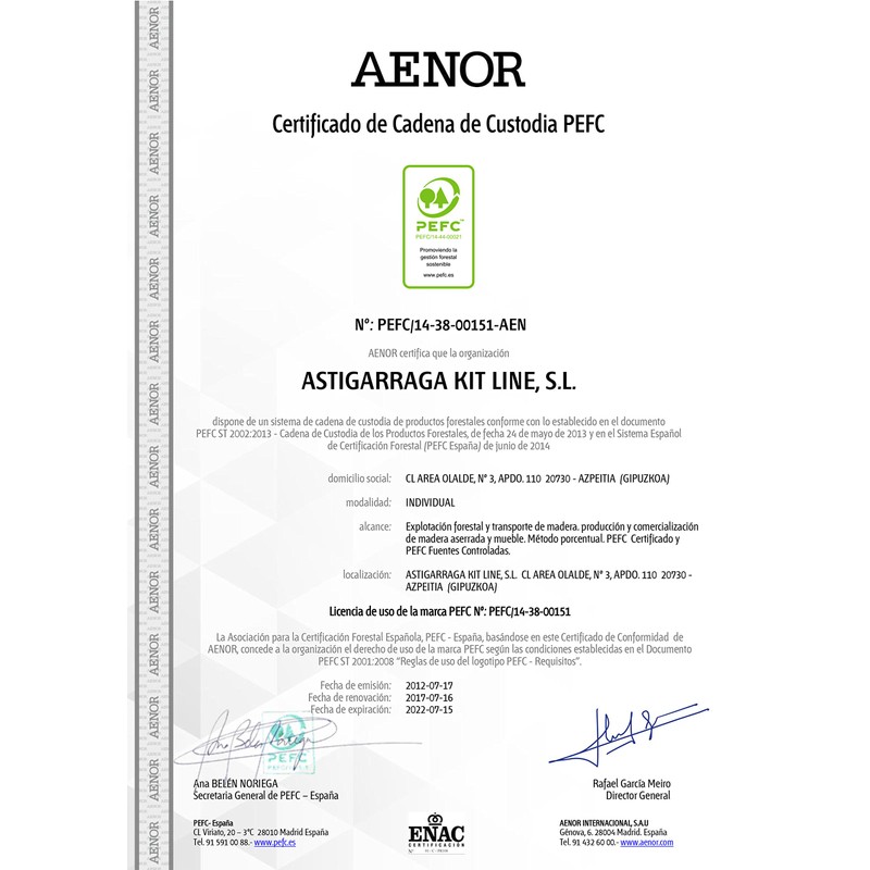 Astigarraga Triangle Square Pine 20 x 20 x 20 cm