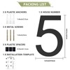 DEWEL House Numbers for Outside, 6 Inch Modern Floating Address