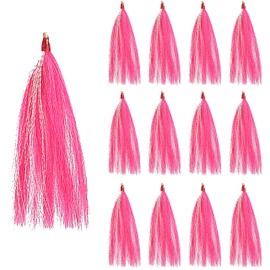 Fishing Bucktail Teasers Saltwater Fishing Lure Flounder Rigs Bucktail Mylar Teasers Bottom Fishing High Low Rig