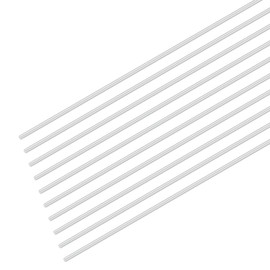 M METERXITY 10-Pack Round Aluminum Rod, 1.5mm (1/16") Dia 300mm (12") Length 6061 Aluminum Round Rod Solid Lathe Bar Stock Metal Sticks for DIY Crafts Making/Industrial/Construction/Model