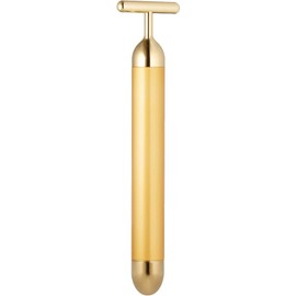 Angel Kiss Beauty Bar Energy Face Massager - 24k Golden T-Shape Pulse Electric Vibration Facial Self Skin Care Tool - Birthday Valentines Day Christmas Gifts for Her, Mom