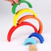 Colorful Building Blocks Educational Interesting Preschool Wooden Stacking Blocks for