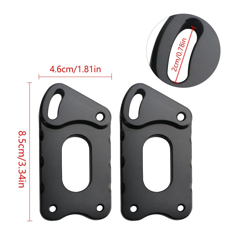 PACEWALKER CNC Adjuster Windshield Risers for Kawasaki KLR650 2022 2023