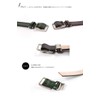 Vermani Stepless Tochigi Leather Belt with Graduated Color Buckle, green