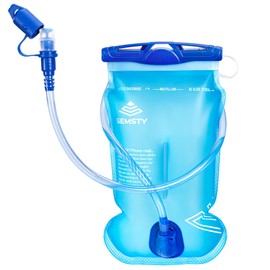 Semsty Hydration Bladder, 1.5L Water Bladder for Hiking Backpack, BPA-Free Leak Proof Water Reservoir Storage Bag, Water Pouch Hydration Pack for Hiking Cycling Running
