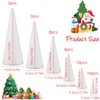 40 Pcs Craft Foam Cones White Foam Cones Polystyrene Cone