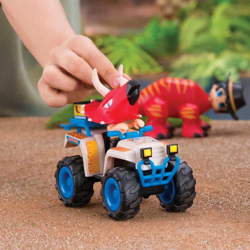 Action Heroes Dino Adventure Quad Playset with Interchangeable Pieces -