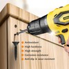 Qrity Pack of 100 Flat Head Wood Screws Self-Tapping Screws