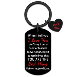 XzmaaoX Romantic Gifts For Couples Him Her Keychain For Boyfriend Girlfriend Gifts Anniversary Keychian Gifts For Women Men Valentines Day Birthday Christmas Gifts