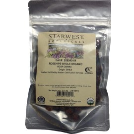 Starwest Organic Rosehips Whole 4 oz.