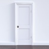 VIBE Rim Knob Set on Satin Nickel Door Handle Knob