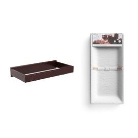 Storkcraft Nest Changing Topper with Nest 4-Sided Contoured Changing Pad - Espresso