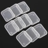 LARATH 50 Pack SD Card Holder Plastic SD MMC SDHC