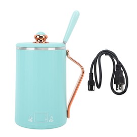 Electric Kettle Stew Cup Multifunctional Fast Heating Intelligent Control Portable Electric Teapot Health Cup for Office Green US Plug 110V