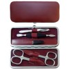 Tenartis 326 5-Piece Manicure Case Genuine Leather Bordeaux Nappa