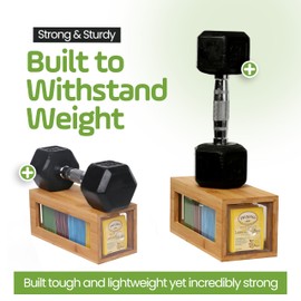 Serenica Homes Bamboo and Acrylic Drawer Tea Bag Holder- Durable & Elegant Tea Bag Storage Holder for Kitchen Countertop, Space-Saving Tea Drawer Organizer