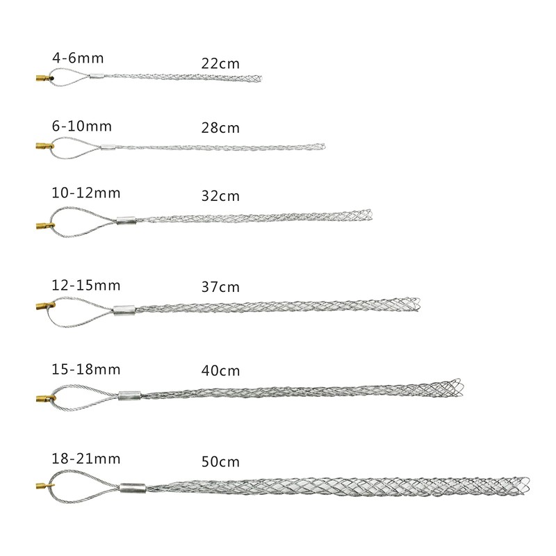 VGongTech Cable Pulling Grip Sock with 5mm Nut Flexible Eye