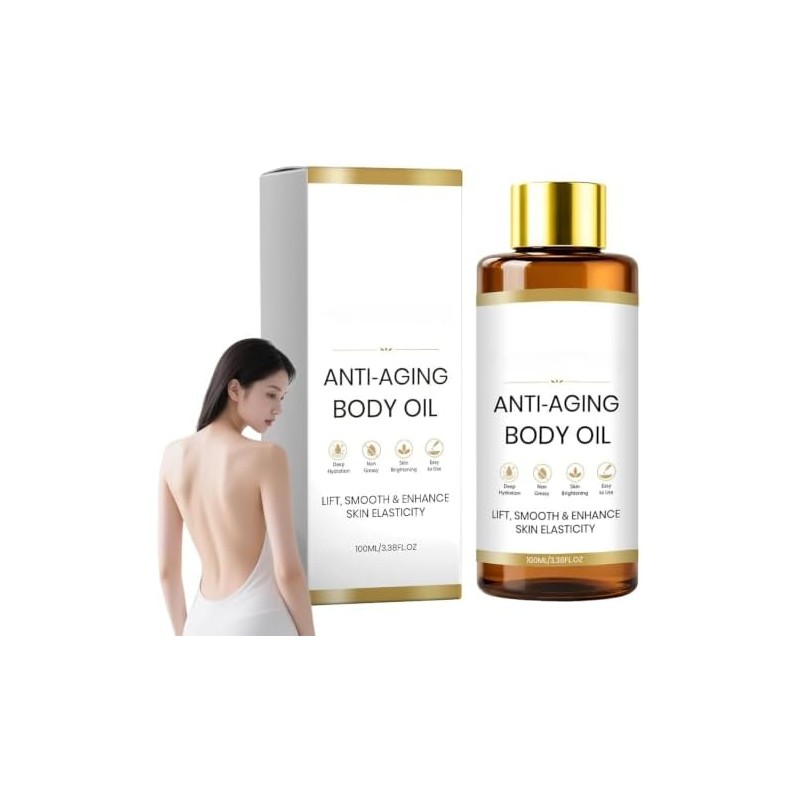 Aceite Corporal Antiedad Coreano con Ingredientes Botánicos, 100ml No Graso