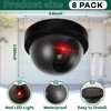 Kanayu 8 Pack Dummy Fake Camera CCTV Dome Fake Security