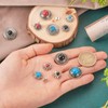Spritewelry 24 Sets Conchos for Leather Sunflower Decorative Rivets Studs