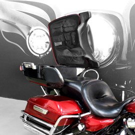 CARGLETRUE Motorcycle Tour Pak Pack Lid Organizer Tool Bags Fit For Harley Touring Road Glide Street Glide Road King Electra Glide CVO 1993-2024