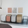 WYJREES 12-Tier Tile Display Rack, Rolling Tile Display Stand for