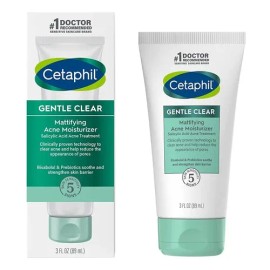 Crema Cetaphil Gentle Clear Facial Antiacné Matificante para Piel Grasa con Ácido Salicílico 89 mL