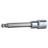 KS Tools 1/2" Chromeplus Bit Socket Hex Ball End Long