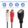 ELNONE 1.5M/5FT USB to 2 RCA Cable, USB A 2.0