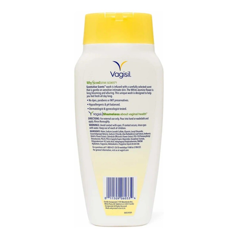 Vagisil Scentsitive Olores Diario Íntimo Femenino Lavado Vag