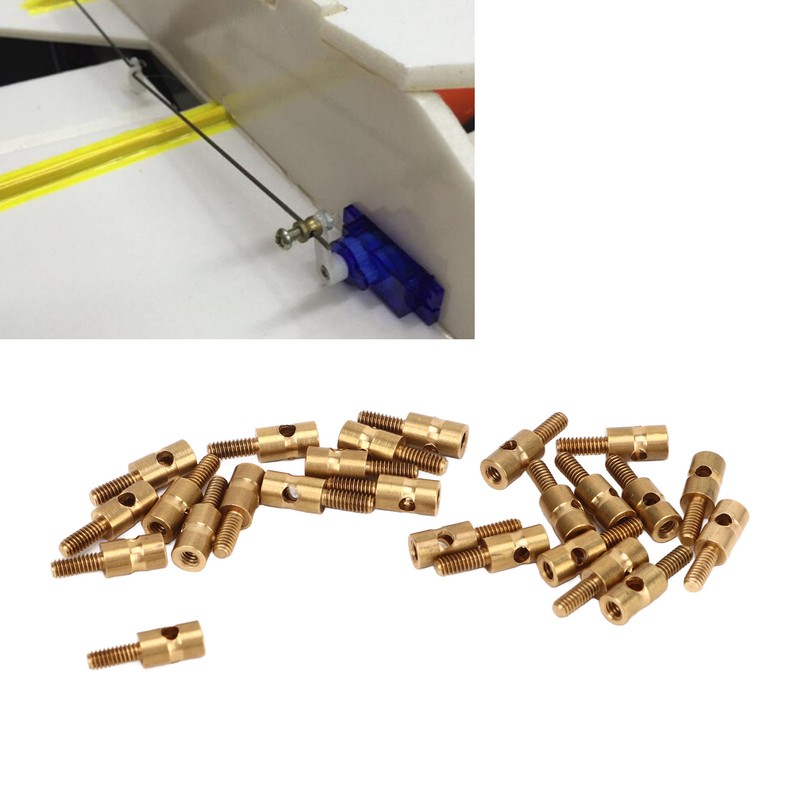 RC Model Pushrod Linkage Stopper 1.5mm Interface Brass Quick Adjust