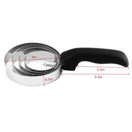 2Pcs Stainless Steel Curry Comb Horse Brush 4 Rings Rubber Horse Curry Comb for Cow Sheep Dog Goat Horse Brush Supplies