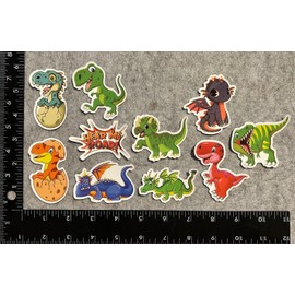 Unbranded Lot of 10 Assorted Cute Dinosaur Dragon Stickers