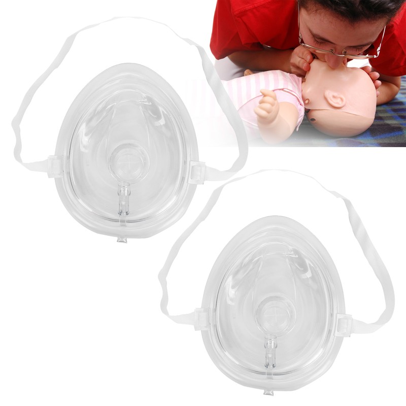 Pocket Resuscitator OneWay Valve Breathing Emergency Artificial CPR Rescue Face
