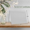 Herrenbek Certificate Holders 8.5"x11" Graduation Diploma Cover Document Leather Folders,White-2