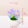 Purple Acrylic Phalaenopsis Small Potted Plants, Office Desktop Decoration, Car