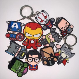N/a 10 Pieces Of Avengers 2D Keychain Variety Packs.