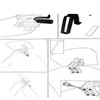 ZCJSZP Motorcycle Extension Windshield Universal Adjustable Clip Spoiler Shield Screen