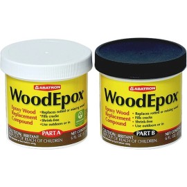 FixtureDisplays Abatron WEAB60R 6oz Part A + 6oz Part B WoodEpox Epoxy Wood Filler