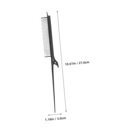FRCOLOR Hair Teasing and Highlighting Rat Tail Comb for Precise Sectioning Professional Hairdressing Tool Fine Tooth Comb for Salon Use