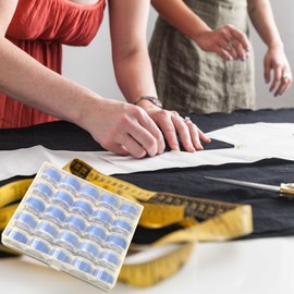 Bobbins,Blue Sewing Thread - Compatible with Sewing Machine Threads - Durable Bobbins for Sewing