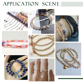 PH PandaHall 60pcs 14K Gold Plated Beads 8mm Smooth Beads Long-Lasting Round Spacer Beads Seamless Loose Ball Beads Gold Metal Beads for Hawaii Stackable Necklace Bracelet Earring Making