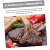 Vaguelly Stainless Steel Thermometer for Grilling BBQ Supplies Accurate Meat