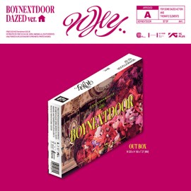 BOYNEXTDOOR - 1st Mini Album [WHY..] (DAZED Ver.) Out Box + Photo Book + Post Card + CD-R + Folded Poster + Photocard + Unit Phtocard + Film Photo + Letter Sticker + 3 Extra Photocards