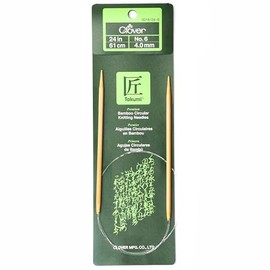 Clover 3016/24-06 Takumi Bamboo Circular 24-Inch Knitting Needles, Size 6